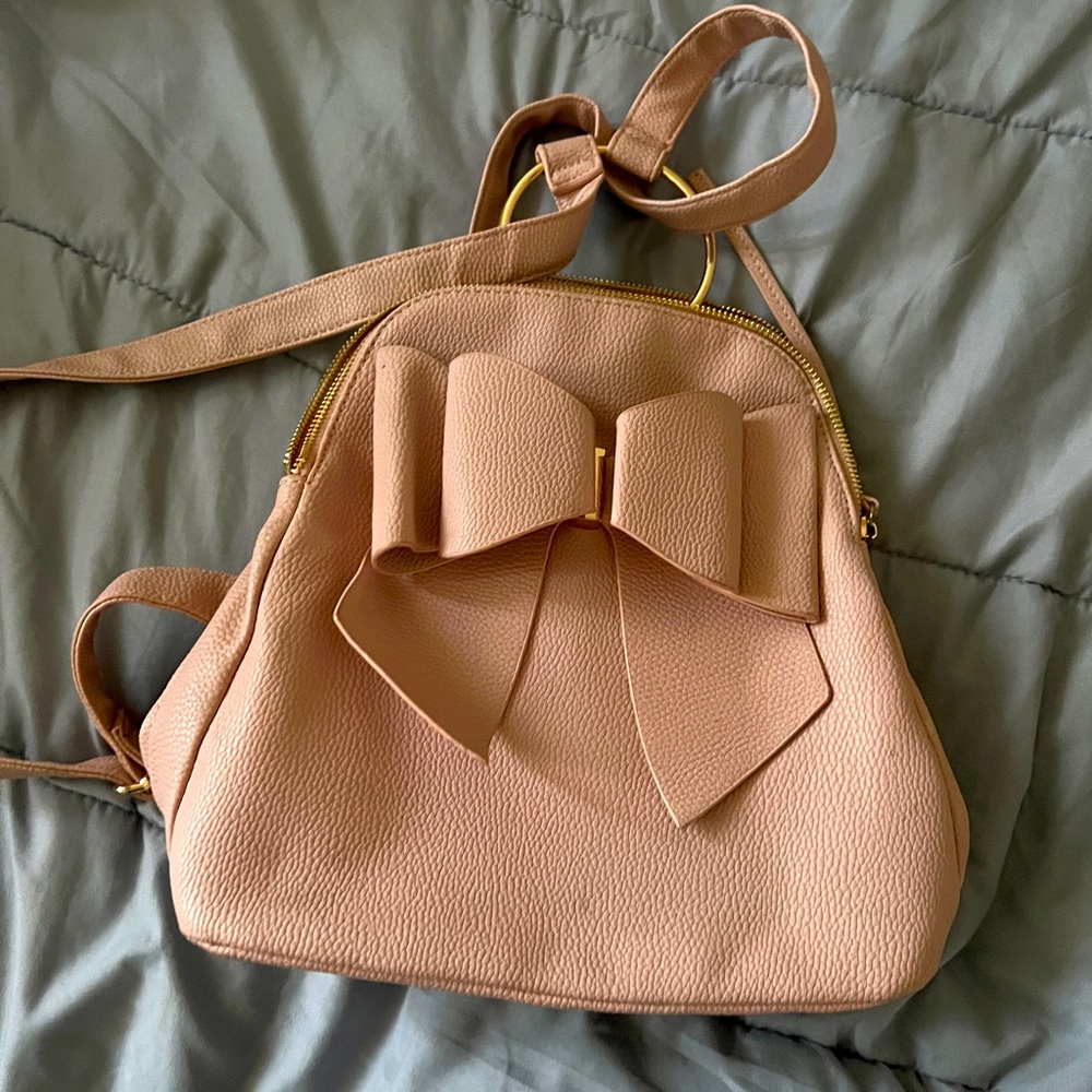 Blush pink backpack